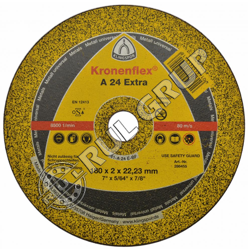 DISC DEBITAT A24 EXTRA 180x2x22MM INOX/METAL KLINGSPOR 